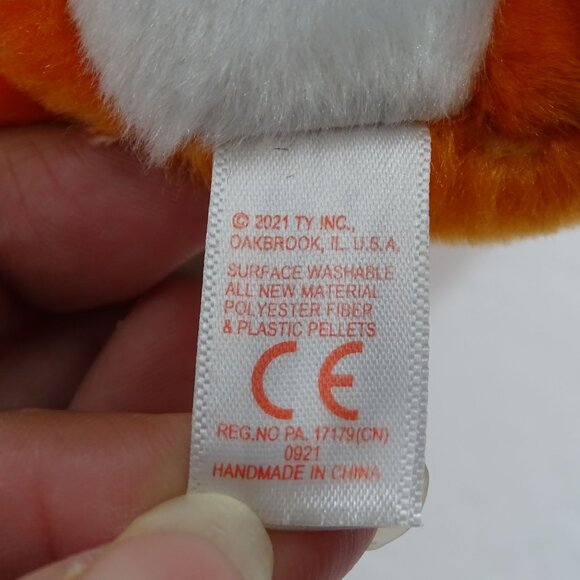 Ty Beanie Boo Meadow Fox Glitter Eyes Stuffed Animal Plush Soft Toy 7" Hang Tags - Picture 8 of 12